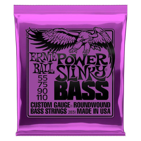 Ernie Ball 2831 Power Slinky Nickel Wound Bass Guitar Strings -  55-110